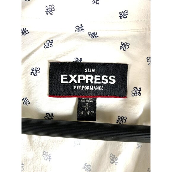 Express Men’s patterned button‑up shirt – Size S - Picture 3 of 9